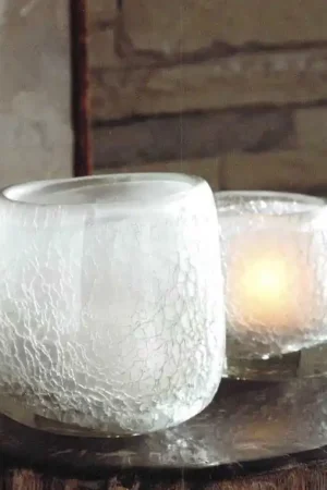 Cracked Ice Votive Holders Special Discount