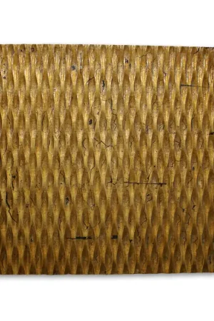 Worldwide Shipping Screen Gems Metallic Ridge Gold Wall Art - SGWB-83 - Gold, Black, Brown