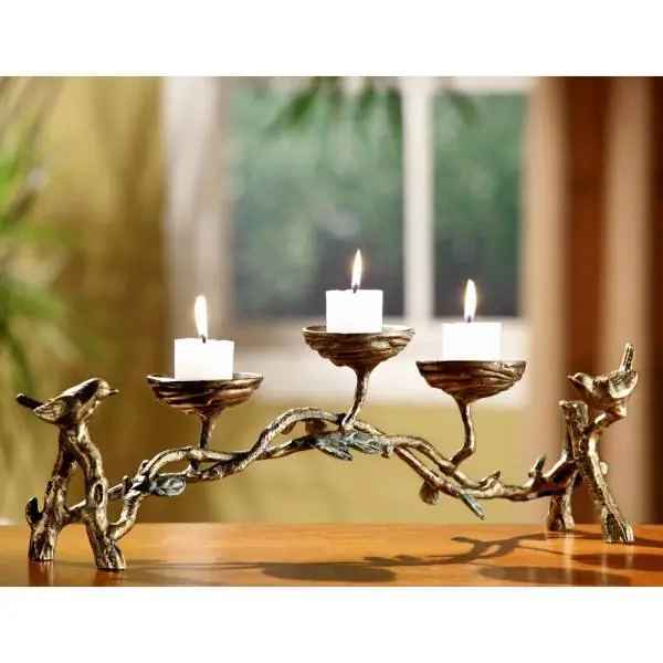 Bird & Branch Candelabra By SPI Home - 7in Height Direct From Manufacturer