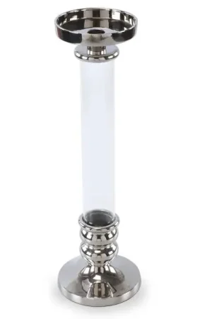 Tall Glass Column Pillar Candle Holders By SPI Home - 18in Height Latest