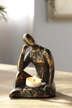Weekend Sale Thoughtful Woman Tealite Holde By SPI Home - 6.5in Height