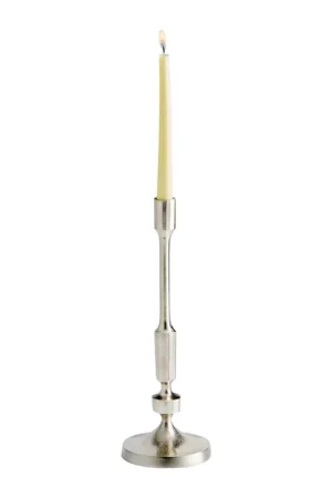 Sm Cambria Candleholder - Silver-Grey-Smoke Worldwide Shipping