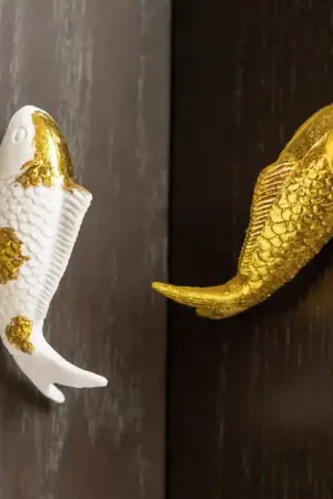 Express Delivery Wall Play Koi, Gold, Set Of 10 By Gold Leaf Design Group