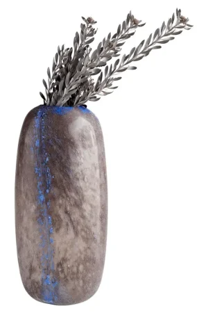 Worldwide Shipping Large Bluesposion Vase - Black