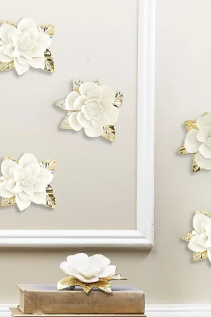 Reduced Price Flowerscape Wall Sculptures Set of 5 By Tozai Home