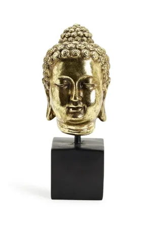 Price Cut Buddha Head On Black Pedestal Stand By Tozai Home