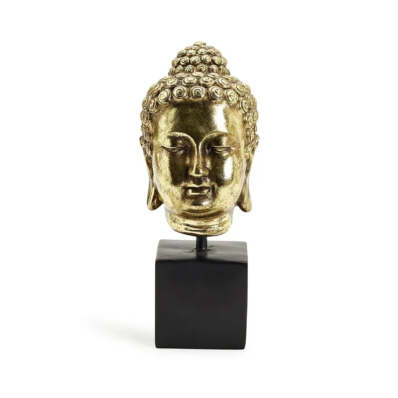 Price Cut Buddha Head On Black Pedestal Stand By Tozai Home