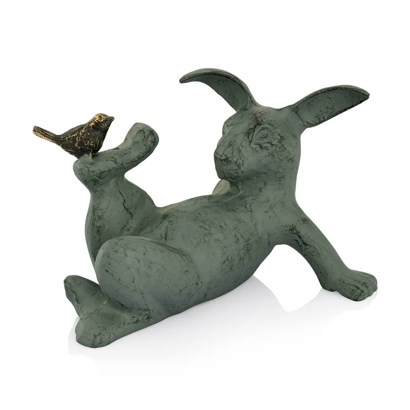 Get Yours Playful Rabbit Garden Sculptures By SPI Home - 7.5in Height