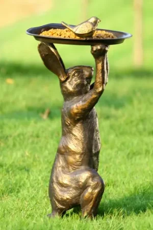 Seasonal Sale Bunny's Best Friend Birdfeeder By SPI Home - 22in Height