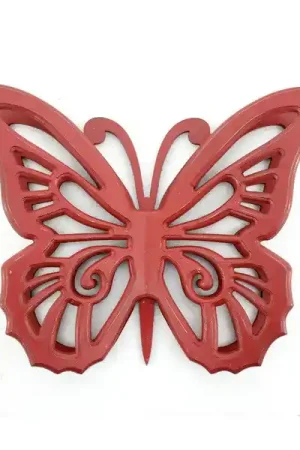 Worldwide Shipping Screen Gems Wood Butterfly Wall Decor - Set of 2