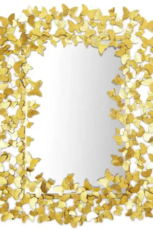 Olden Butterfly Wall Mirror By Tozai Home No Minimum Order