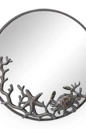 Starfish and Crab Wall Mirror By SPI Home - 22in Height Today Only