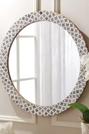 Shop Now Tozai Home Slate Quatrefoil Wall Mirror