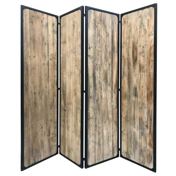 Screen Gems 4panel 7ft Delano Screen SG-357 -Black Certified