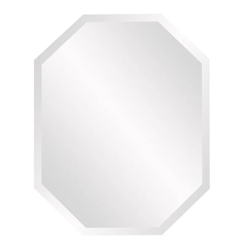 Modern Octagonal Minimalist Frameless Mirror By Homeroots