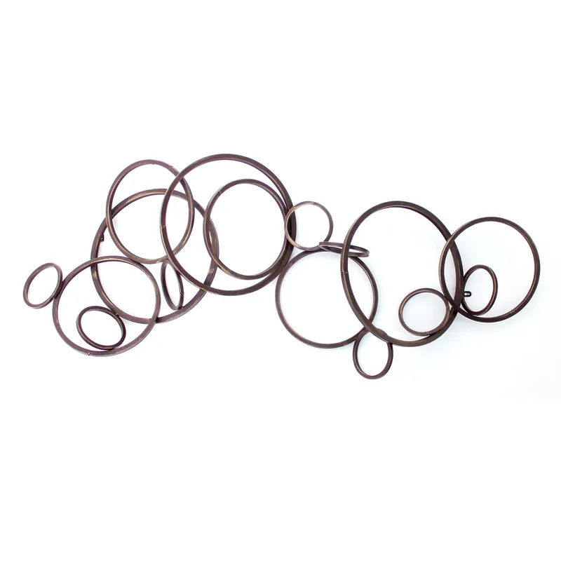 Best Seller Silver Industrial Metallic Multi Circle Wall Decor By Homeroots