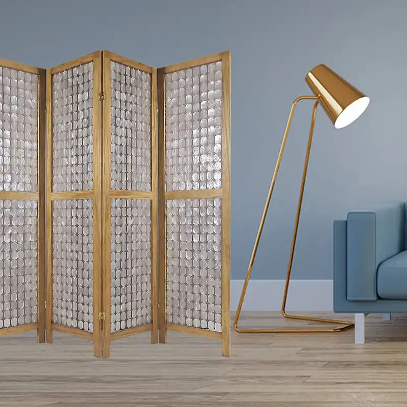 Clear Capiz Shell Screen By Homeroots - 342721 Modern