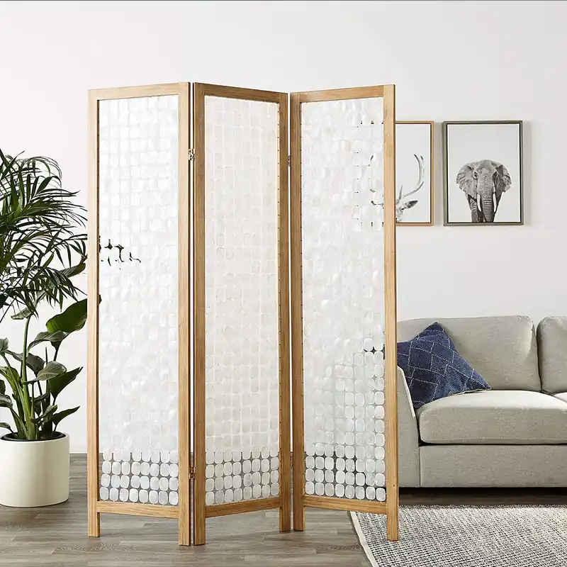 Clearance Clear Capiz Shell Screen By Homeroots - 342720