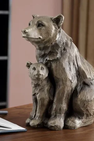 Bear and Cub Desktop Decor By SPI Home - 10in Height Discount
