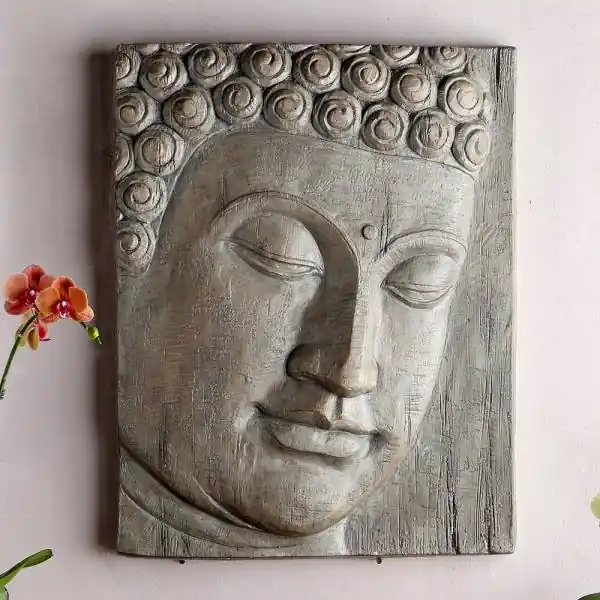 Buddha Head Wall Hanging By SPI Home - 25.5in Height Flash Sale