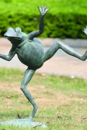 Special Discount Dancing Frog Spitter By SPI Home - 23in Height