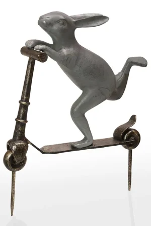 Trending Scooter Bunny Garden Sculpture By SPI HOME - 15in Height