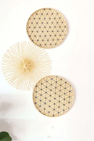 Kem Ma Pat- Bamboo Woven Wall Hangings (Set Of 3) By Thaihome Save Now