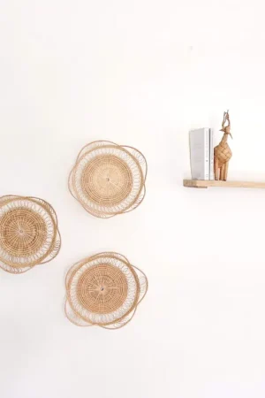 Affordable Wan Jai - Rattan Wall Hanging Decor (Set Of 3) By Thaihome