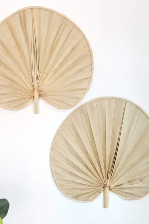 Palm Leaf Wall Decor Set Of 2 - Phi Ya Pat By Thaihome Secure Checkout