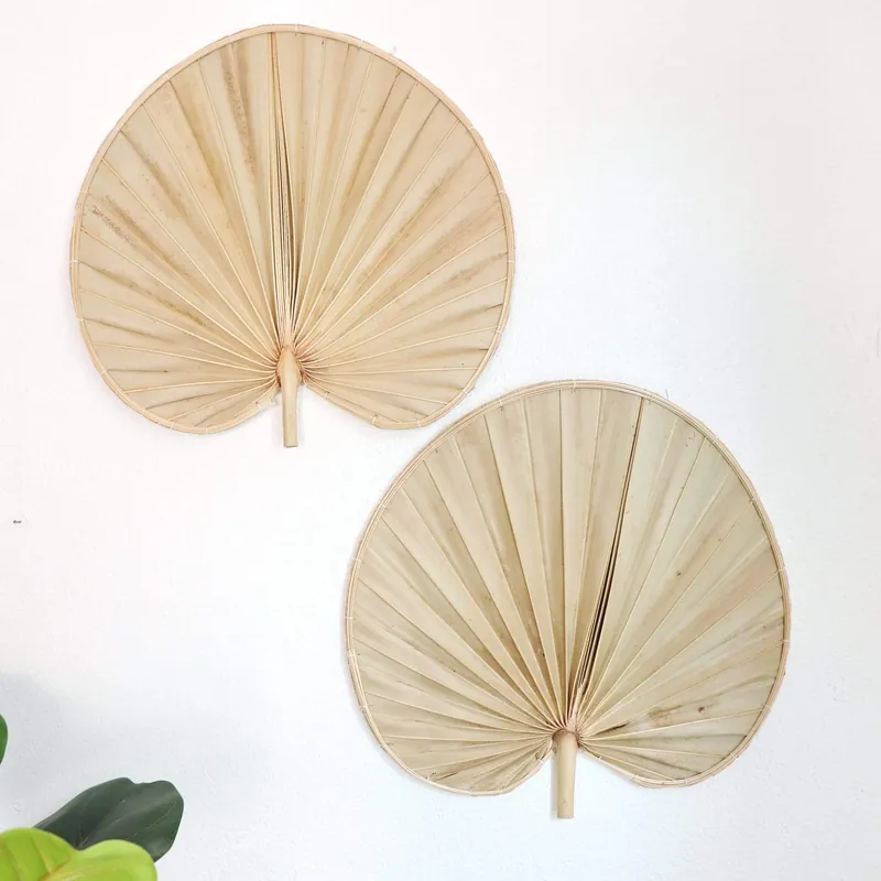 Palm Leaf Wall Decor Set Of 2 - Phi Ya Pat By Thaihome Secure Checkout