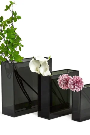 Smokewindows Square Vase Set Of 9 By Tozai Home Reduced Price