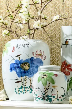 Money Back Guarantee Japanese Flower Blossoms Vase By Tozai Home