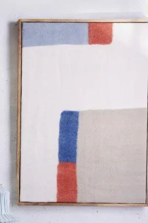 Geometric Woolen Felt Abstract Wall Art By Tozai Home Best Seller