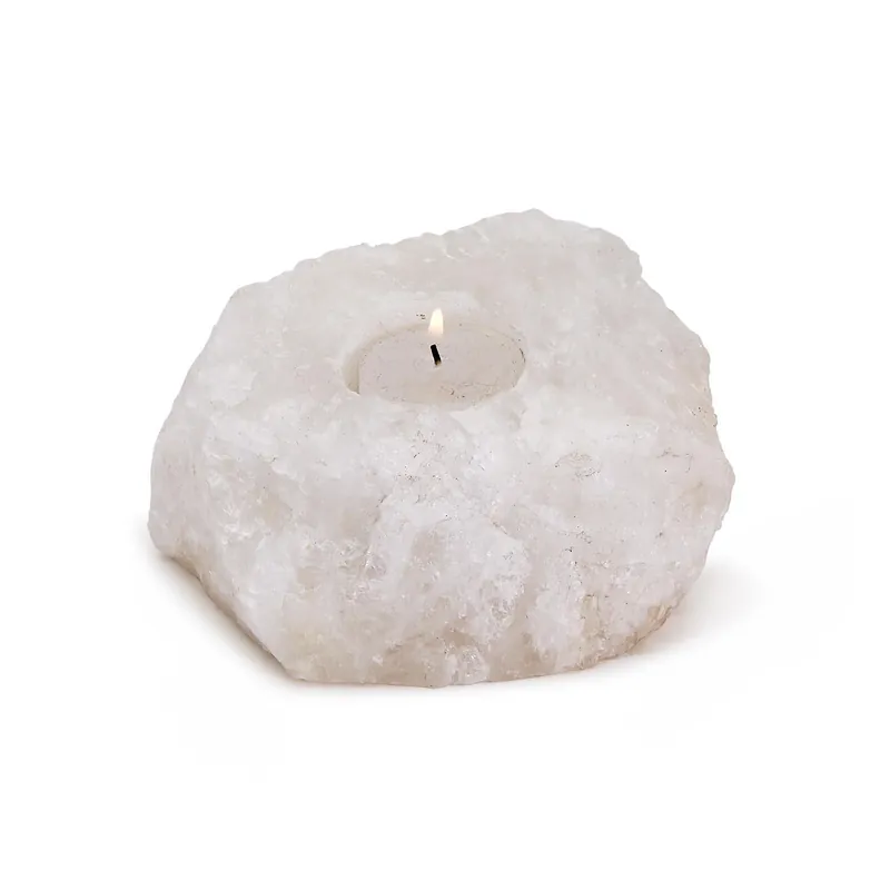 Direct From Manufacturer White Quartz Crystal Tealight Candle Holder Set Of 4 By Tozai Home