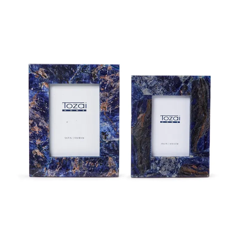 Seasonal Sale Sodalite Photo Frame Set Of 4 By Tozai Home