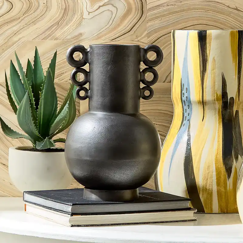 Marrakech Black Vase Set Of 4 By Tozai Home Limited Time