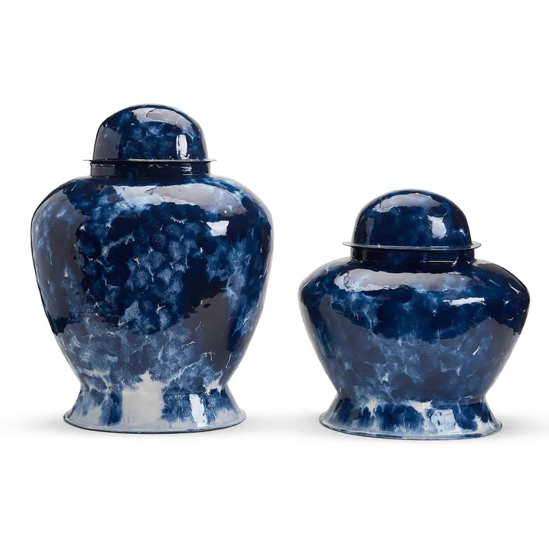 Time-Limited Vase with Lid Set Of 2 By Tozai Home