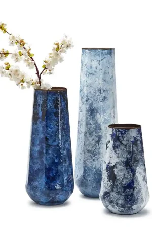 Splatter Pattern Vase Set Of 3 By Tozai Home Price Cut