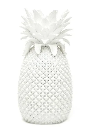 Special Offer White Pineapple Decorative Vase Set Of 2 By Tozai Home