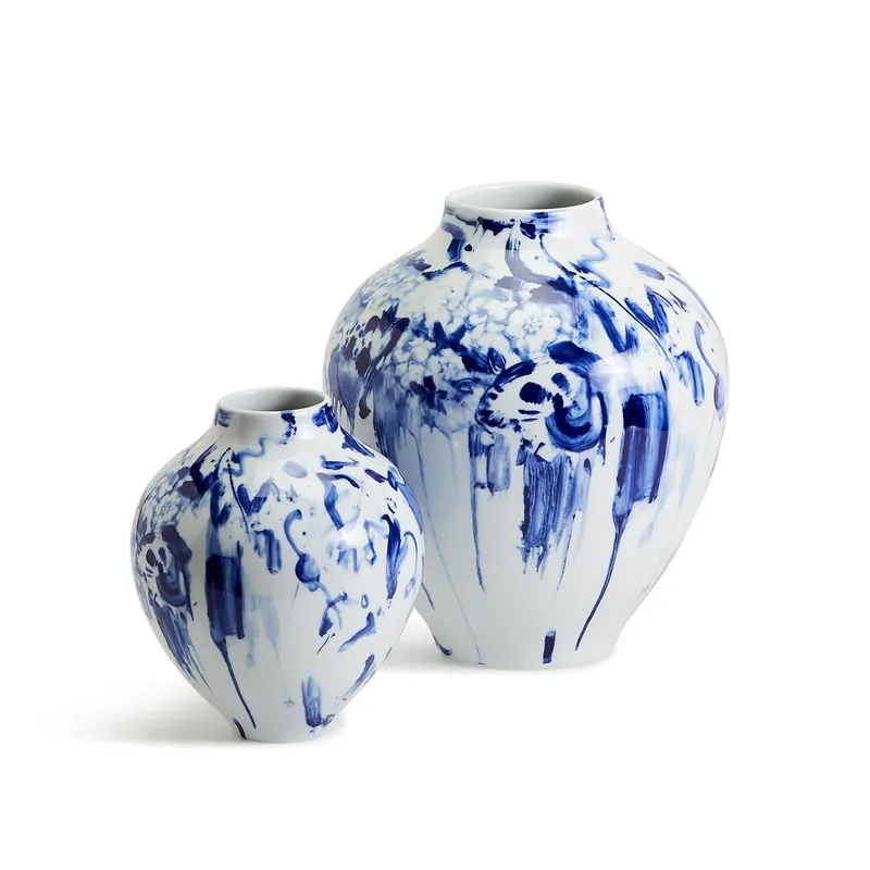 Canvas Abstract Vase Set Of 2 By Tozai Home Money Back Guarantee