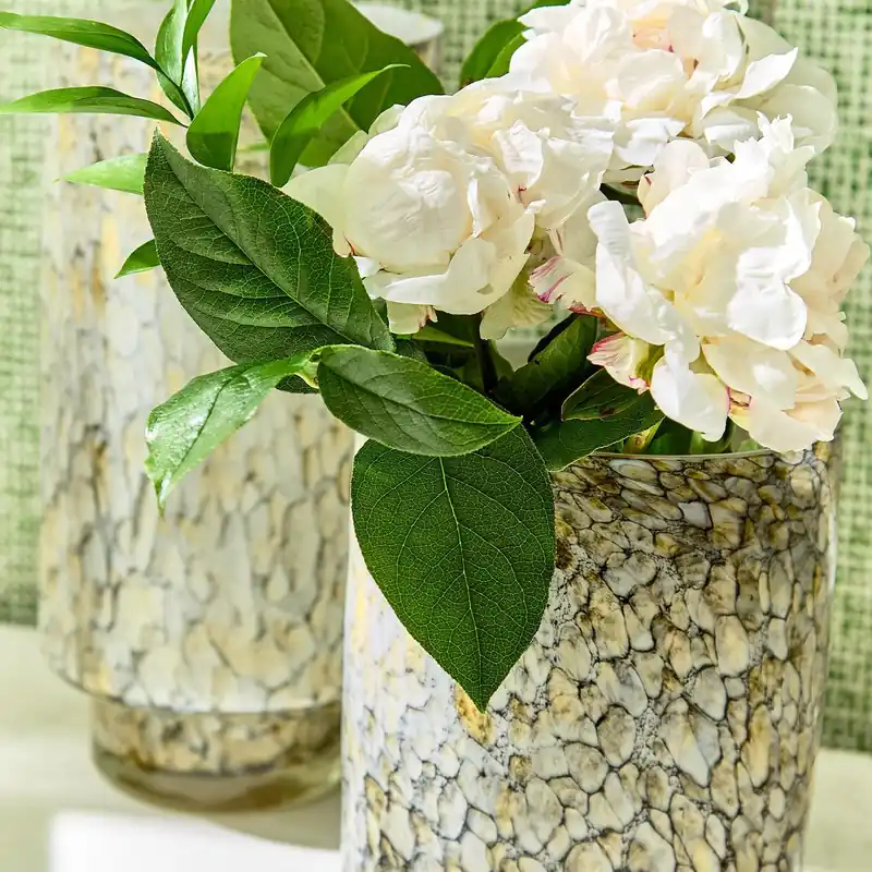 Speckled Candleholder/Vases Set Of 4 By Tozai Home Professional Grade