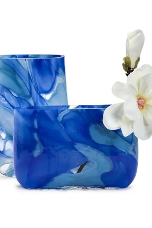Mega Sale Swirled Blue Vases Set Of 4 By Tozai Home