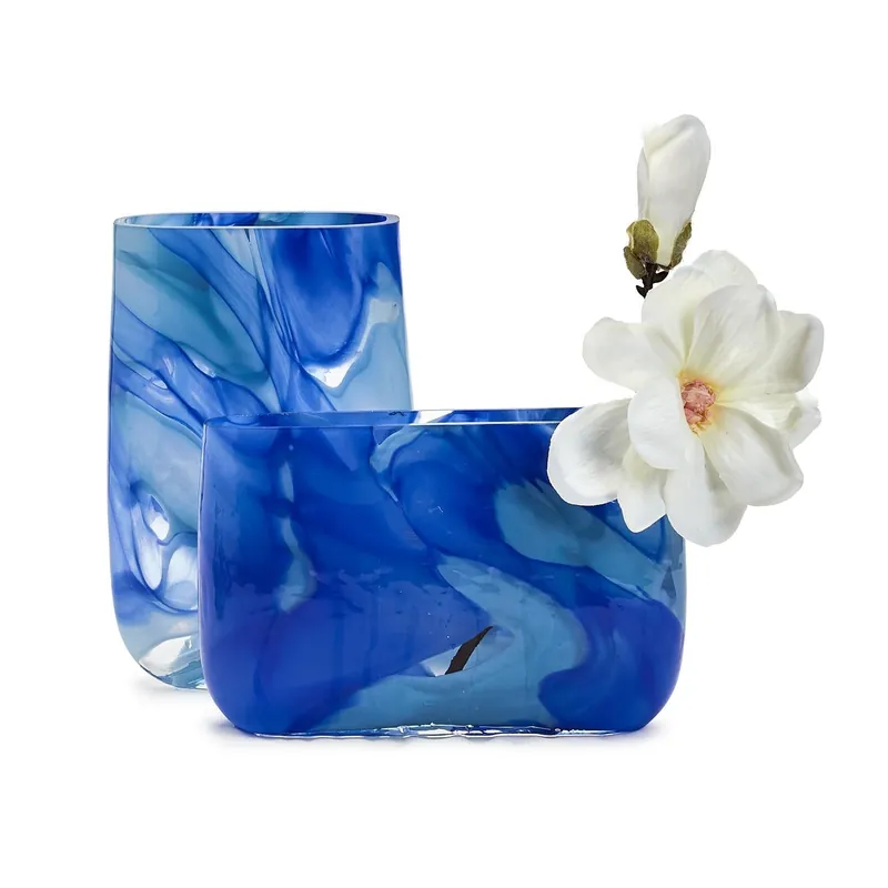 Mega Sale Swirled Blue Vases Set Of 4 By Tozai Home