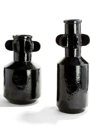 Spindale Black Vase Set Of 4 By Tozai Home Next Day Delivery