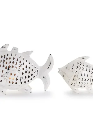 Genuine Fish Sculptures Set Of 4 By Tozai Home