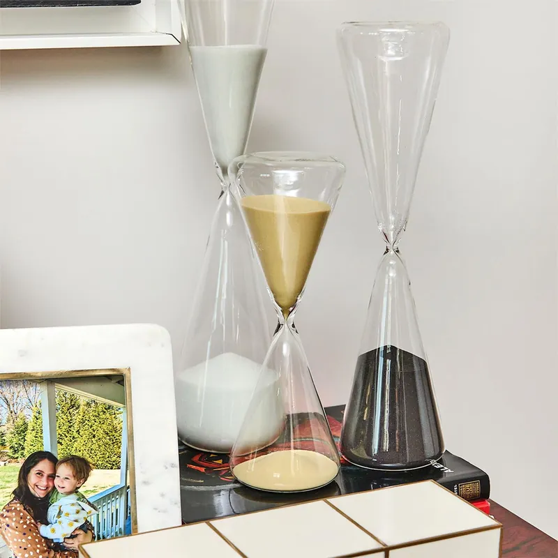 While Supplies Last Conical Sand Timer - Glass Set Of 6 By Tozai Home