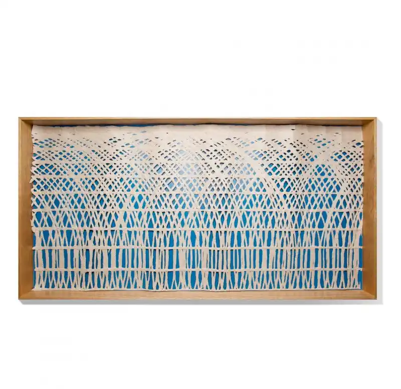 Best Seller Shadow Box w/ Painted Interior & Curva Paper by Gold Leaf Design Group - Clear, Natural