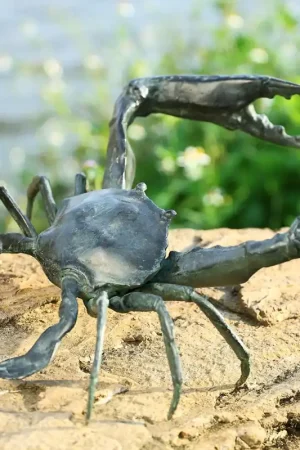 Time-Limited Garden Crab Sculpture By SPI Home - 10in Height