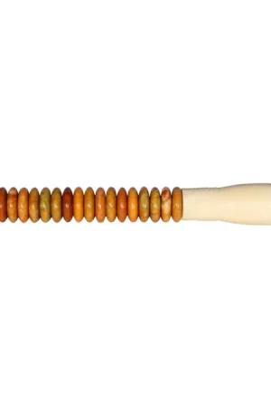 Yellow And Brown Jade Abacus Disc Decorative Calligraphy Brush By Home Factory Price