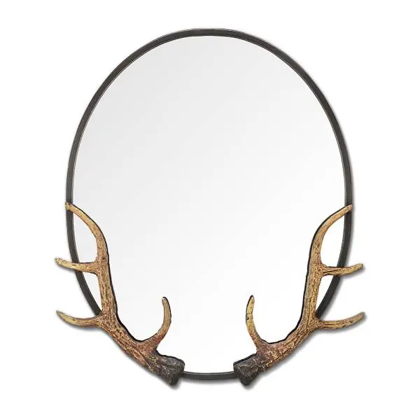 Shop Now Antler Oval Mirror By SPI Home - 26in Height